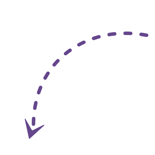 Lila Pfeil zur Orientierung